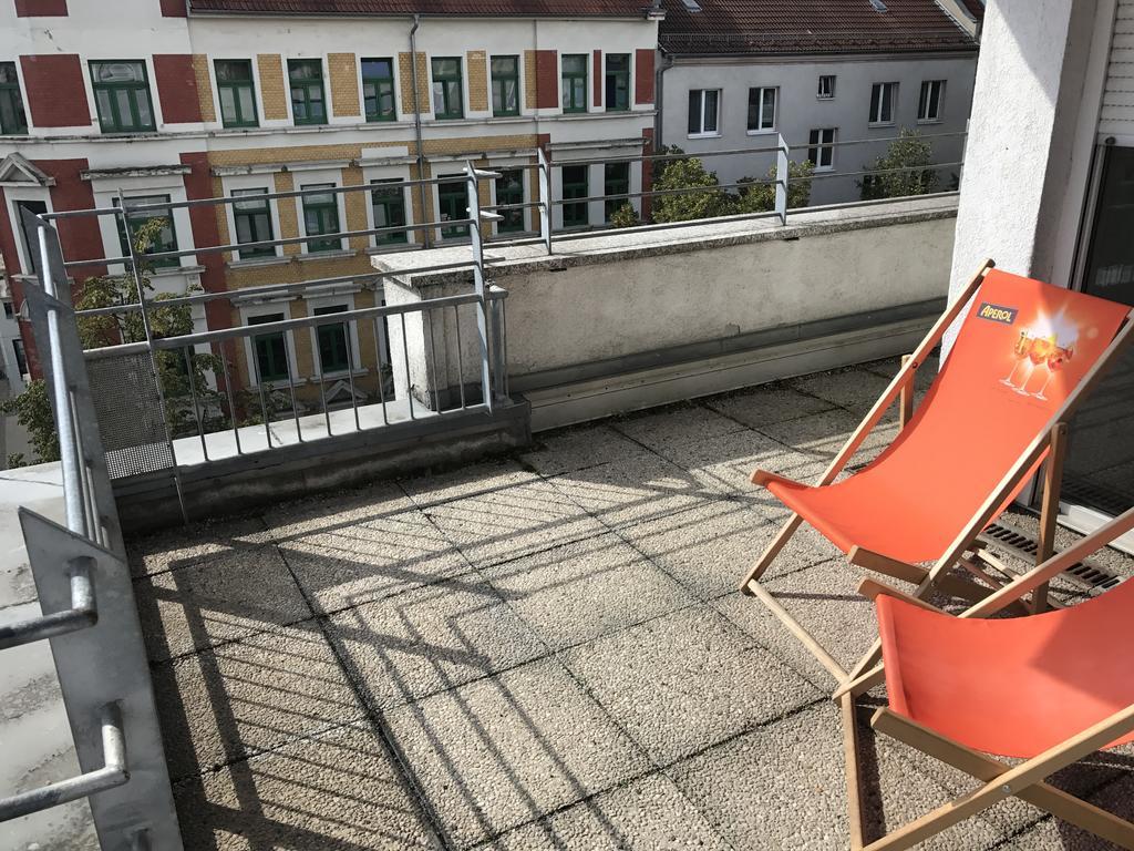 Exklusive Wohnung Mit Dachterrasse In Schleussig Leipzig Buitenkant foto